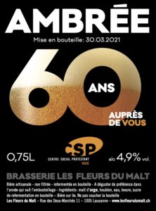 Bière 60e anniversaire du CSP Vaud