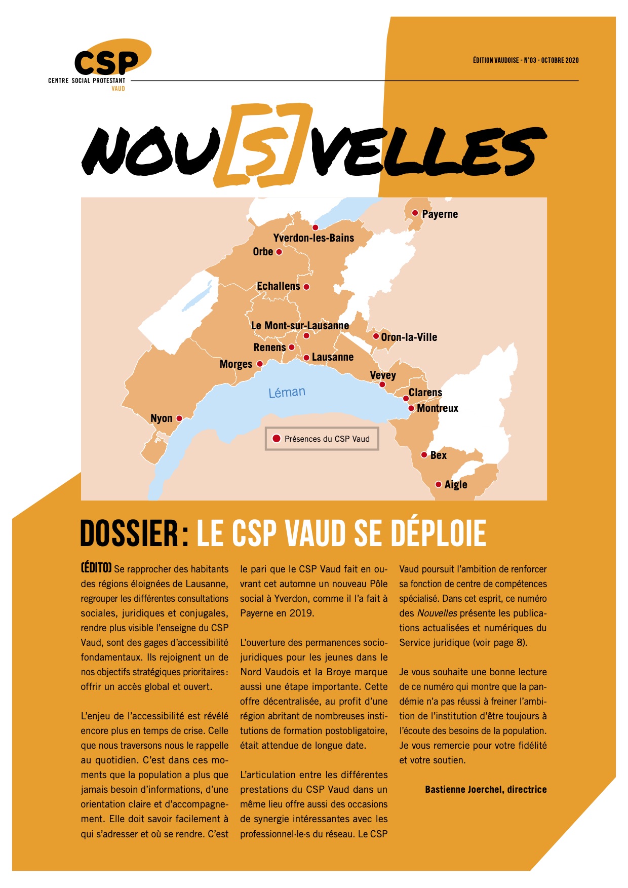 Journal du CSP Vaud, octobre 2020