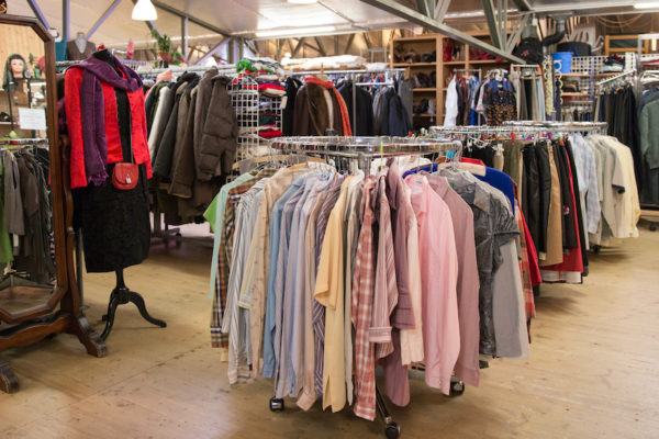 Les Galetas du CSP Vaud, photo du secteur vêtements