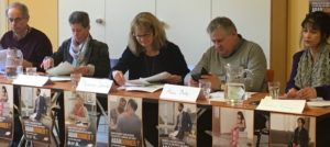 conférence de presse des 4 CSP - photos des directeurs, directrices et chargée de politique et action sociales