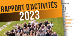 Rapport d'activités 2023 du CSP Vaud - photo de couverture avec toute l'équipe professionnelle