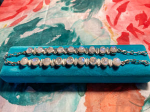 bracelet argent pierres de lune